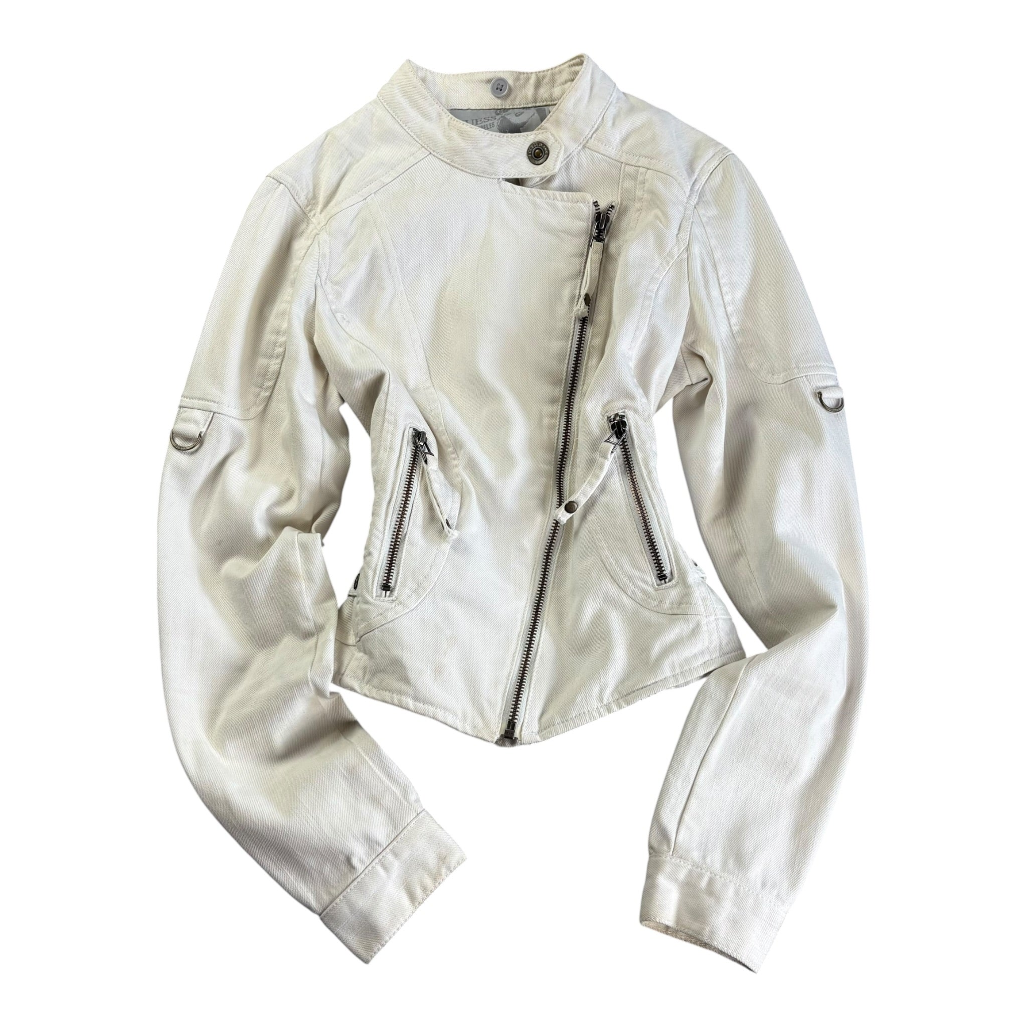 Vintage Y2K Guess LA Jeans-Jacket Easy Crop (XS)
