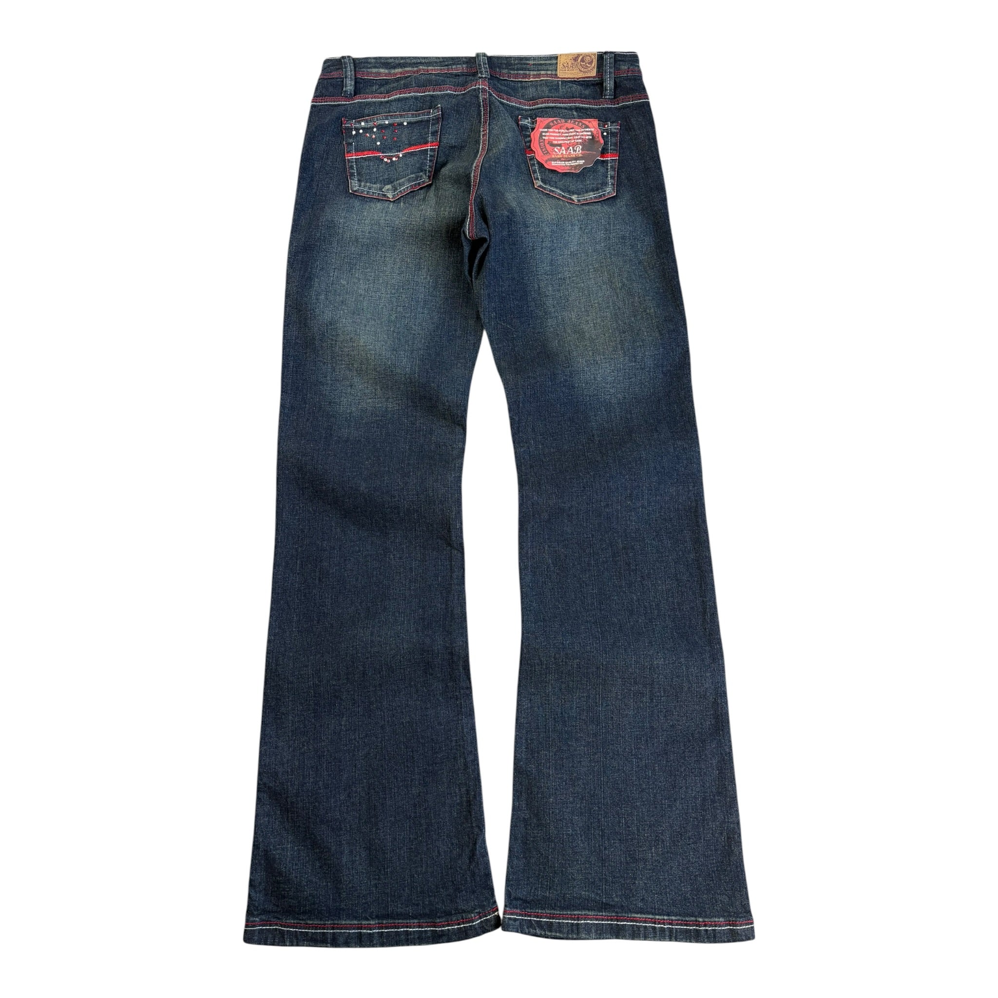 Vintage *Deadstock* SAAB Jeans early 2000s Bootcut Lowrise (31)