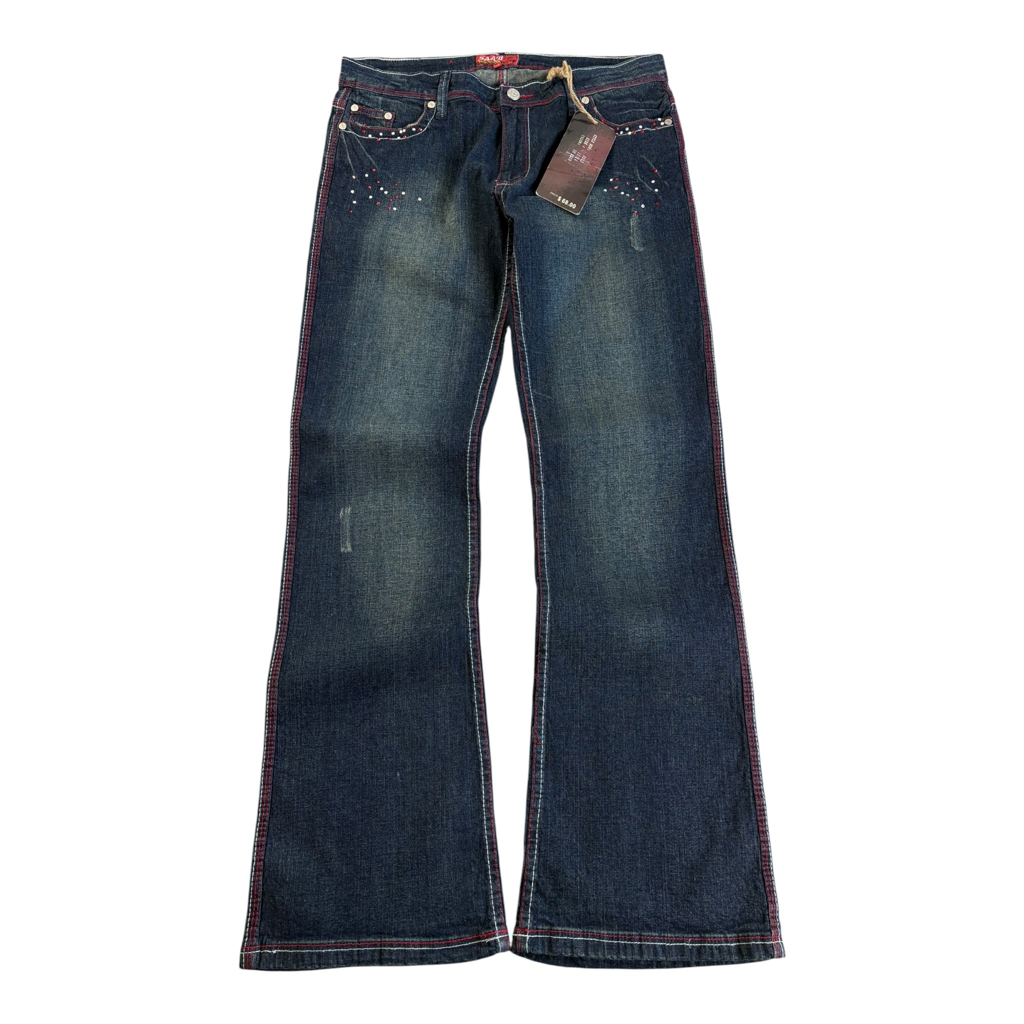 Vintage *Deadstock* SAAB Jeans early 2000s Bootcut Lowrise (31)