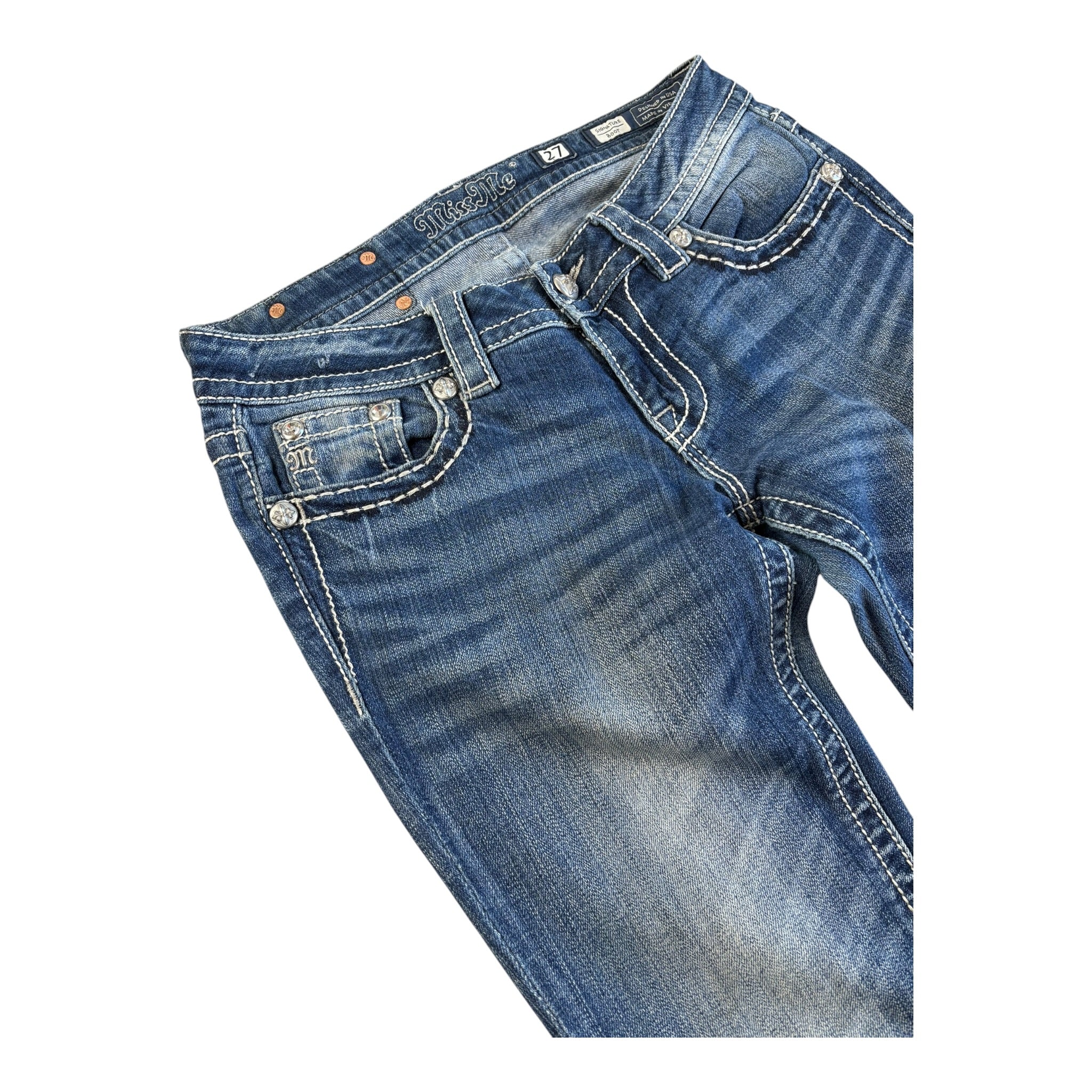 Vintage Y2K Miss Me Jeans Bootcut Lowrise (27)