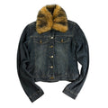 Vintage Y2K ICHI Faux Fur Jacket (M)