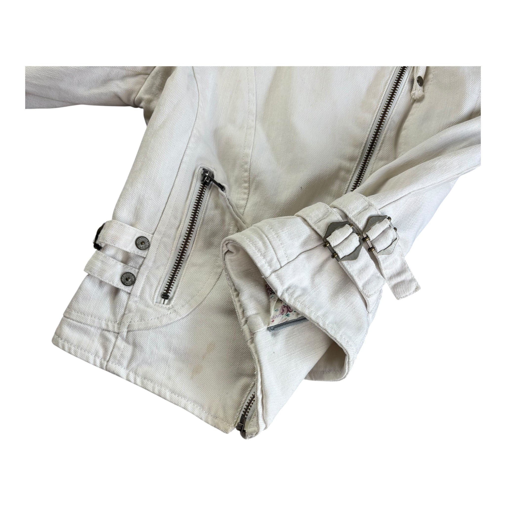 Vintage Y2K Guess LA Jeans-Jacket Easy Crop (XS)