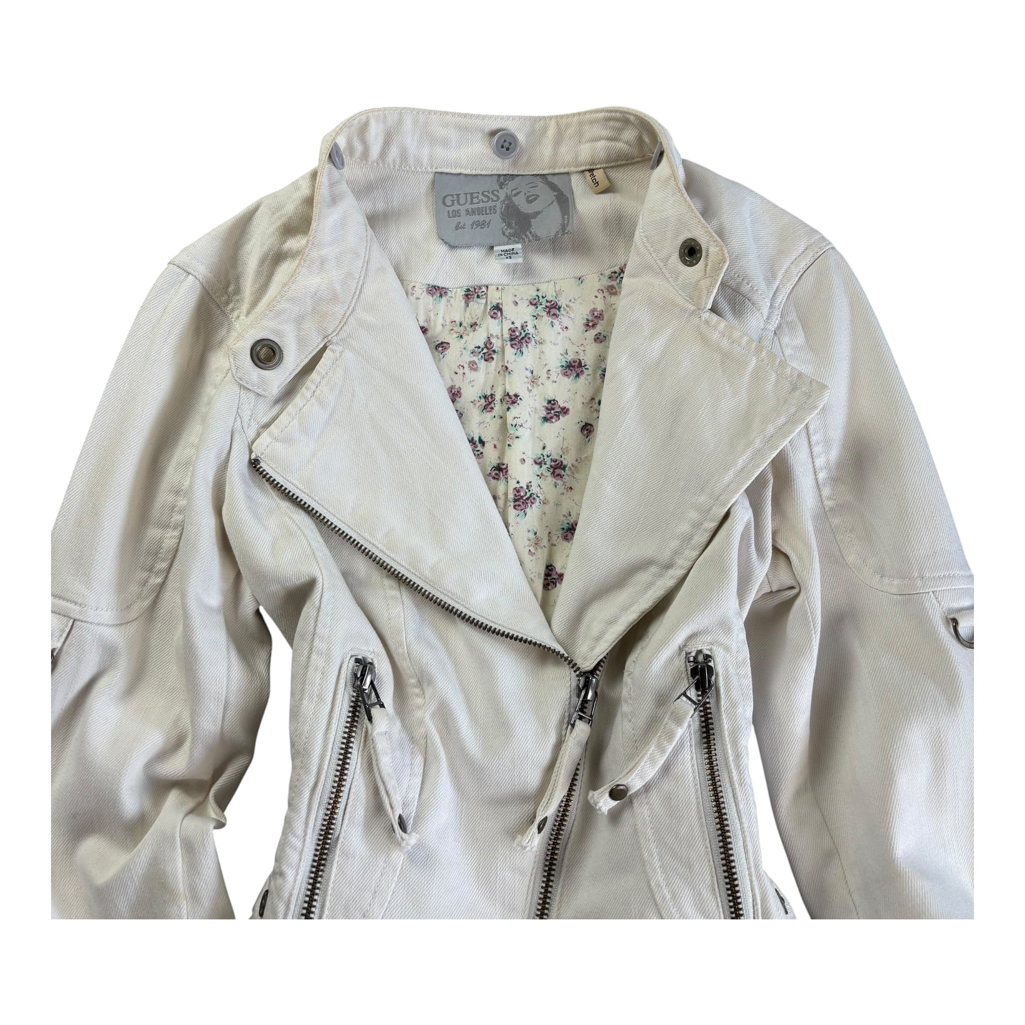 Vintage Y2K Guess LA Jeans-Jacket Easy Crop (XS)
