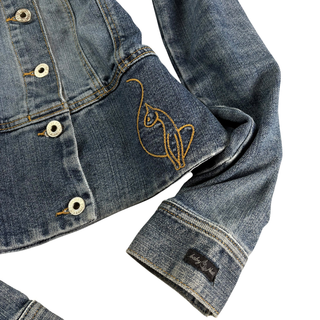 Early 2000s Baby Phat Jeans Jacket Tailled-Fit (M)