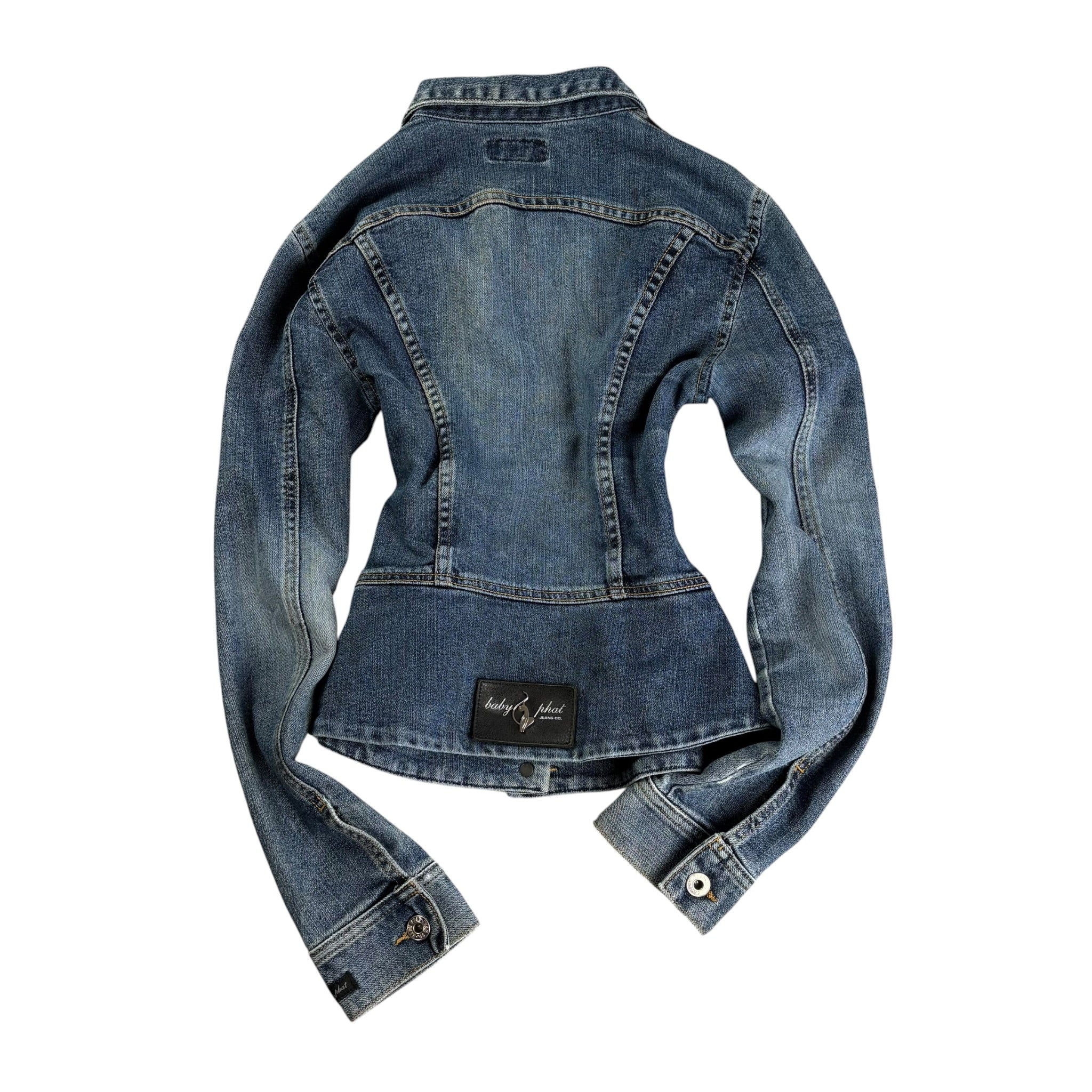 Early 2000s Baby Phat Jeans Jacket Tailled-Fit (M)