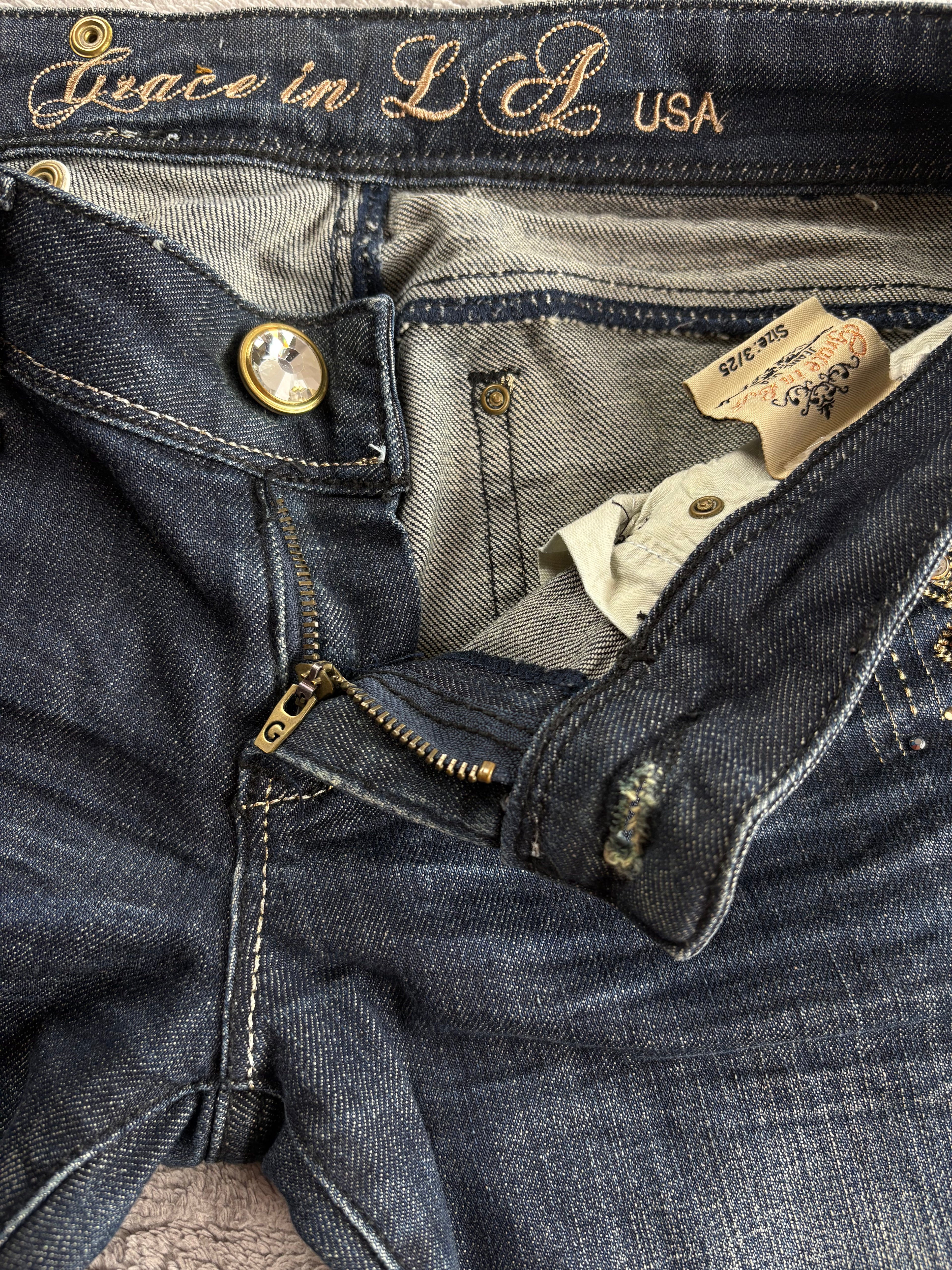 Vintage Grace in LA Jeans Lowrise Gold (28/S)