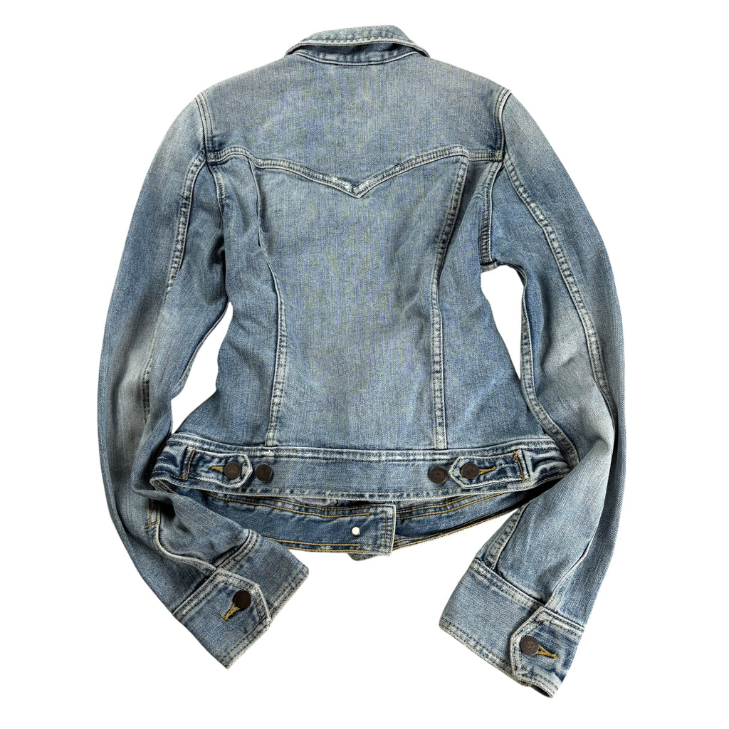 2000s Y2K Abercrombie & Fitch Washed Skinny-Fit Jeans Jacket (M)