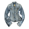 2000s Y2K Abercrombie & Fitch Washed Skinny-Fit Jeans Jacket (M)