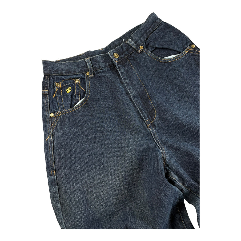Vintage Embroidered Baggy Rocawear Backprint Jeans (S)