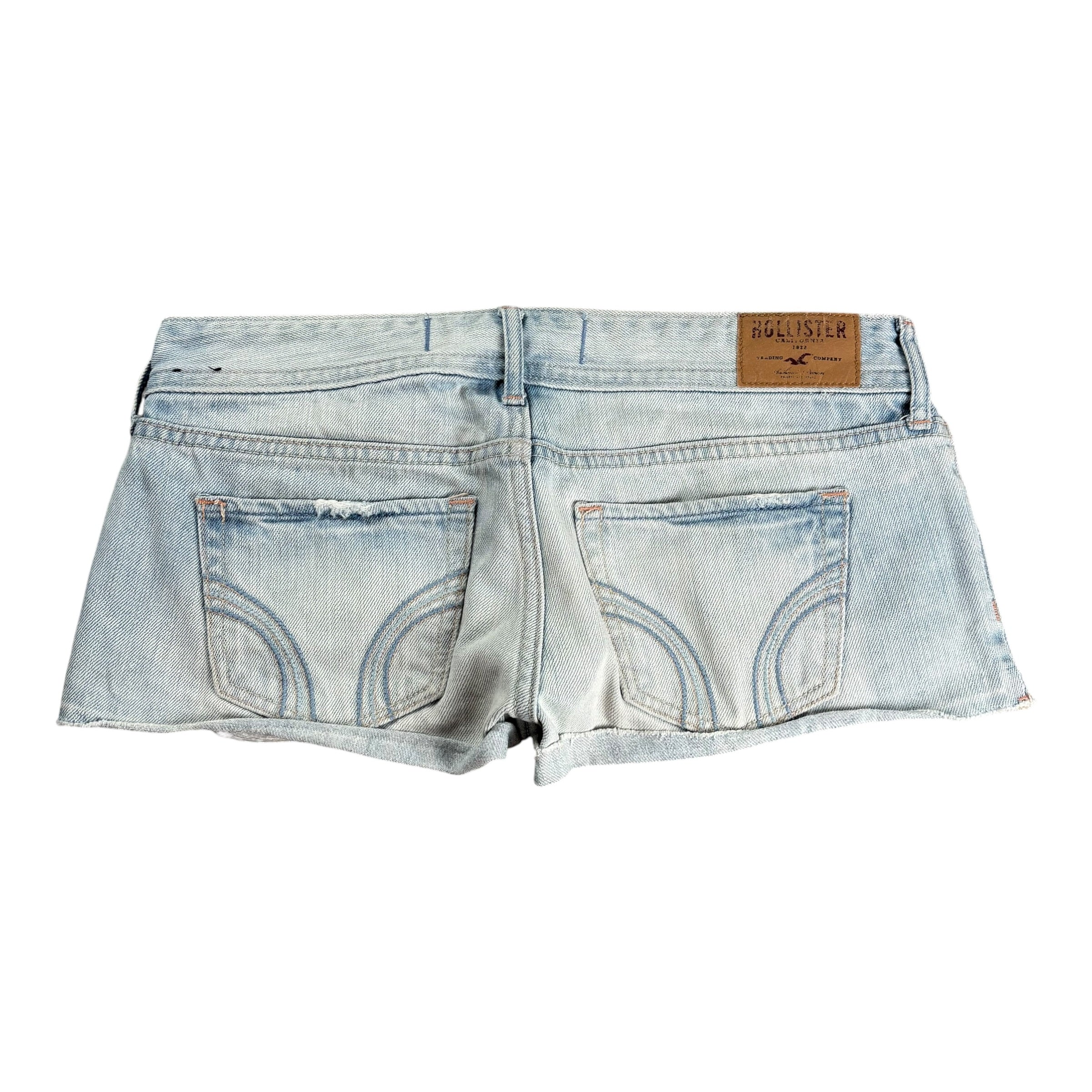 Vintage 2000s Hollister Micro-Shorts Washed/Ripped (26)