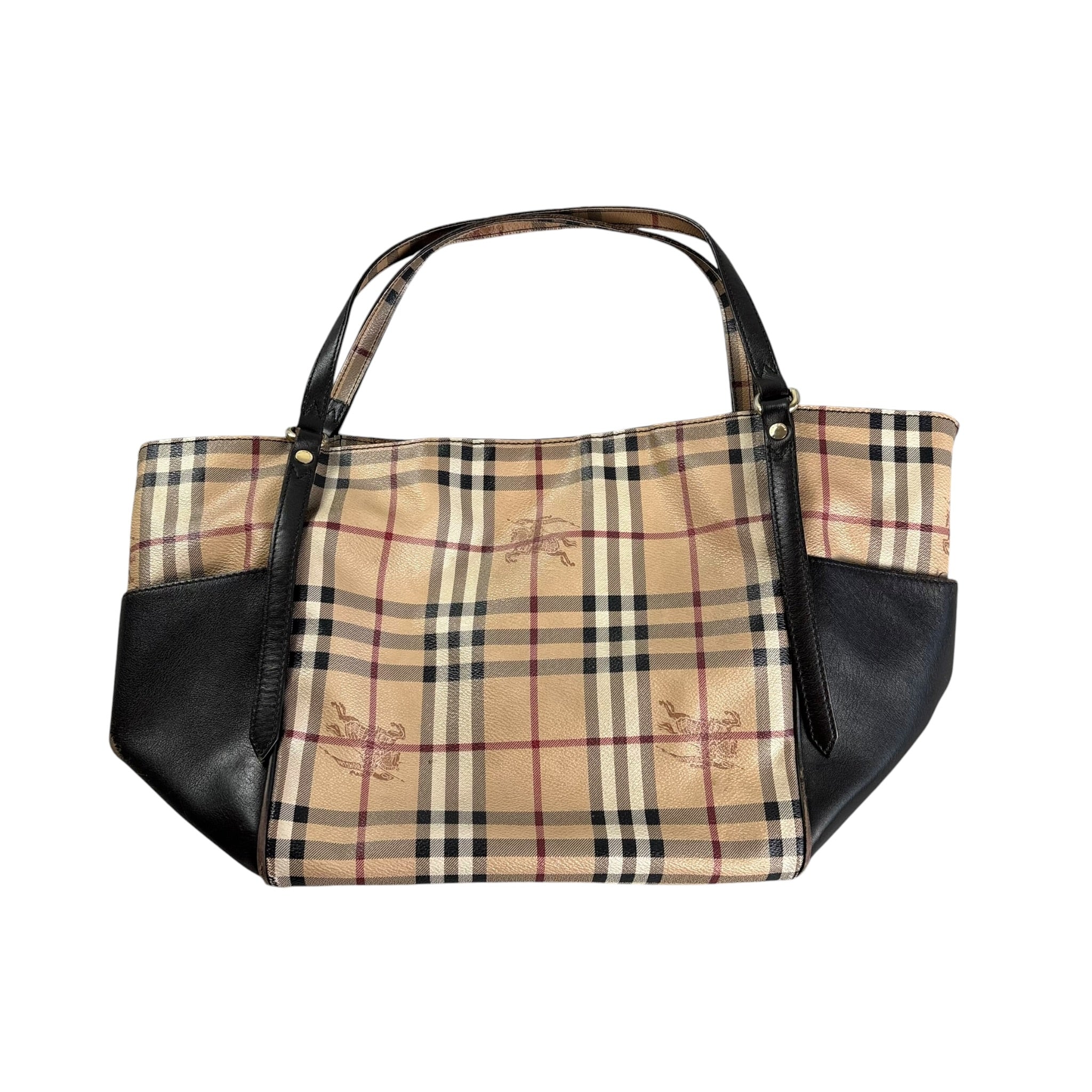 *Very Rare* Early 2000s Canterbary Leather Tote Bag by Burberry
