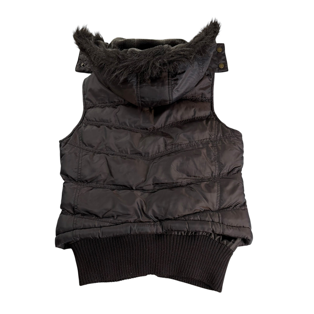 Vintage Cropped Tally Weijl Faux Fur Vest (S)