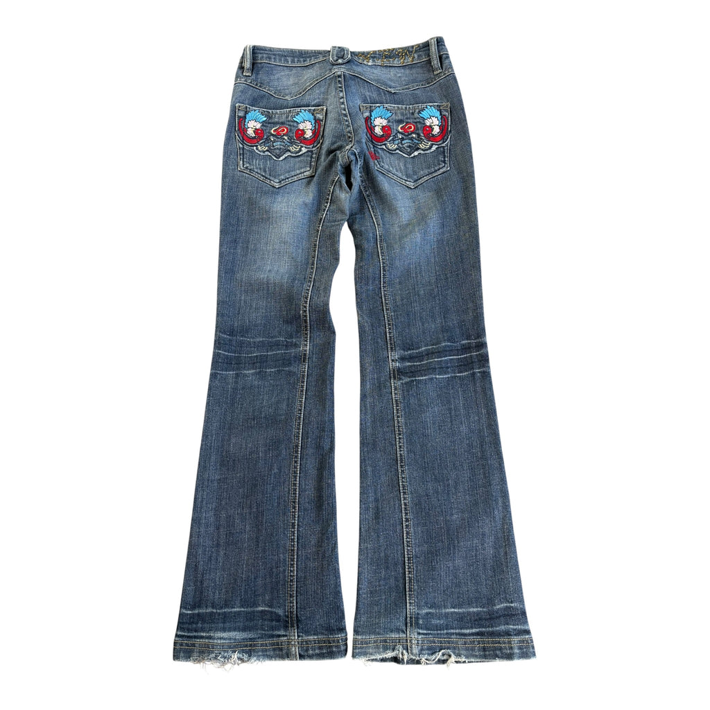 *Original* Y2K 2000s KBKDenim Japanese Jeans Flared Lowrise (29)