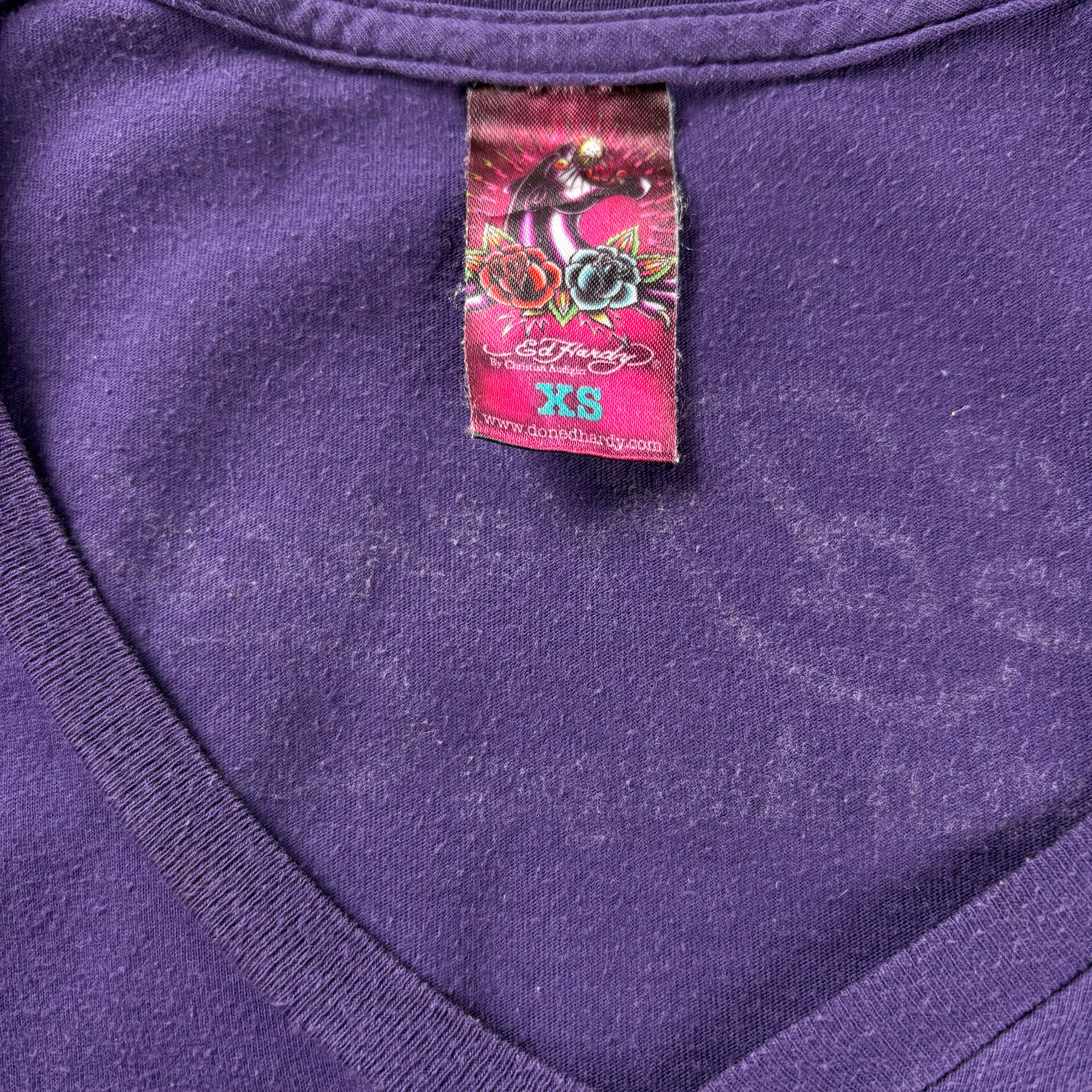 Vintage *RARE* Y2K Ed Hardy Cropped T-Shirt