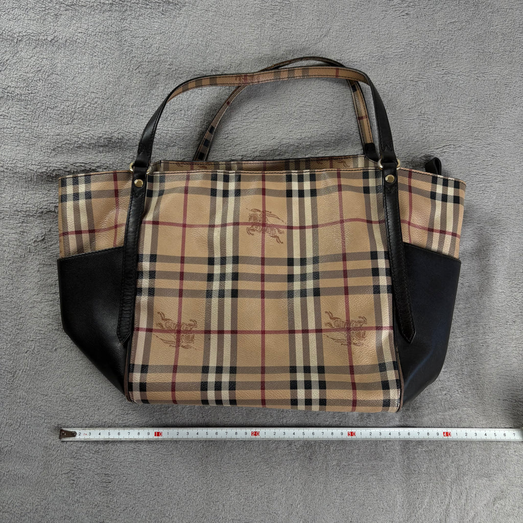 *Very Rare* Early 2000s Canterbary Leather Tote Bag by Burberry