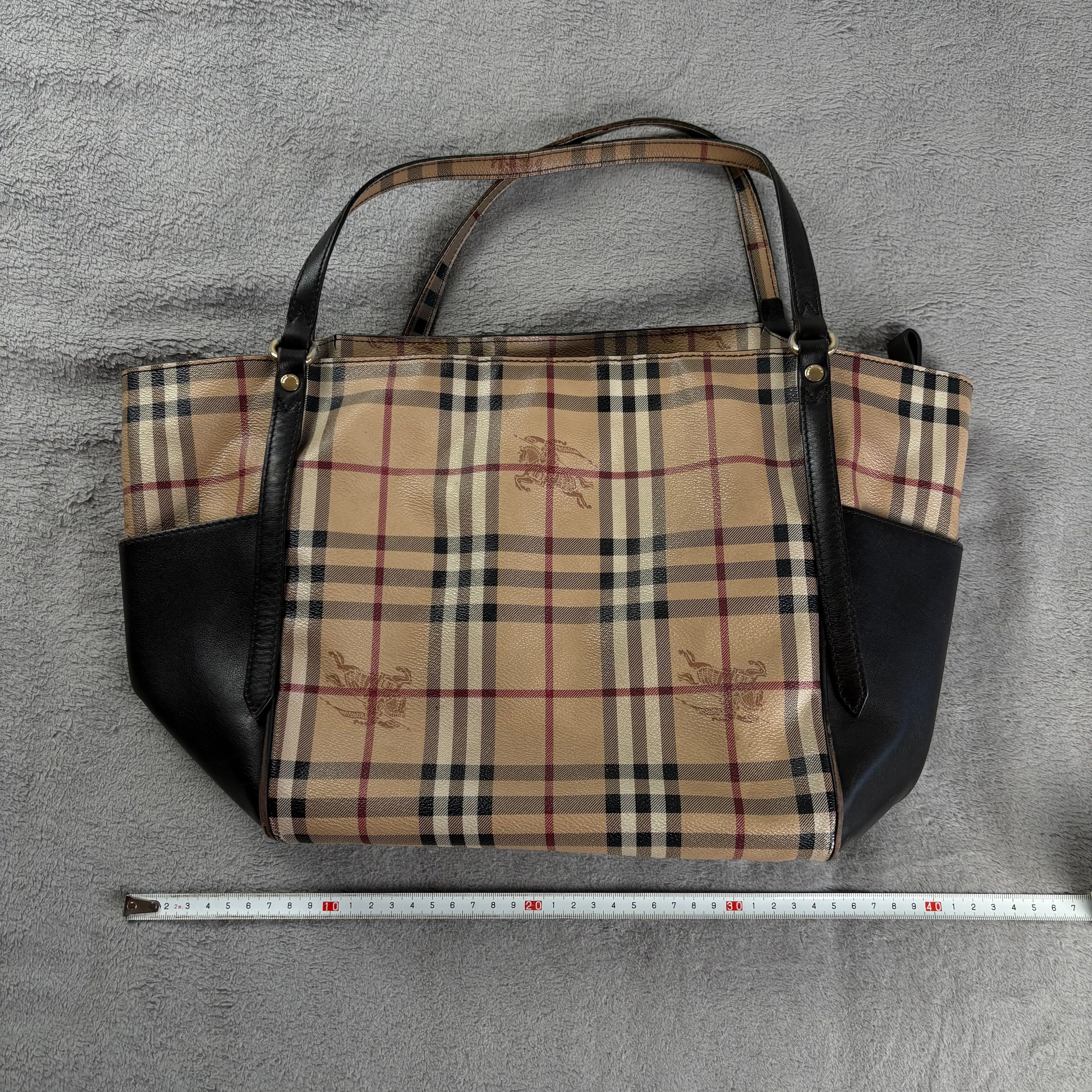 *Very Rare* Early 2000s Canterbary Leather Tote Bag by Burberry