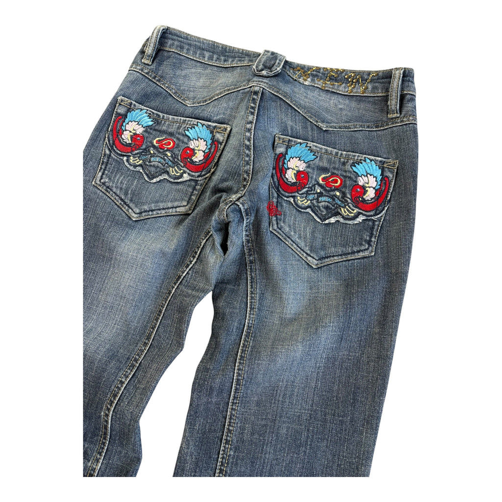 *Original* Y2K 2000s KBKDenim Japanese Jeans Flared Lowrise (29)