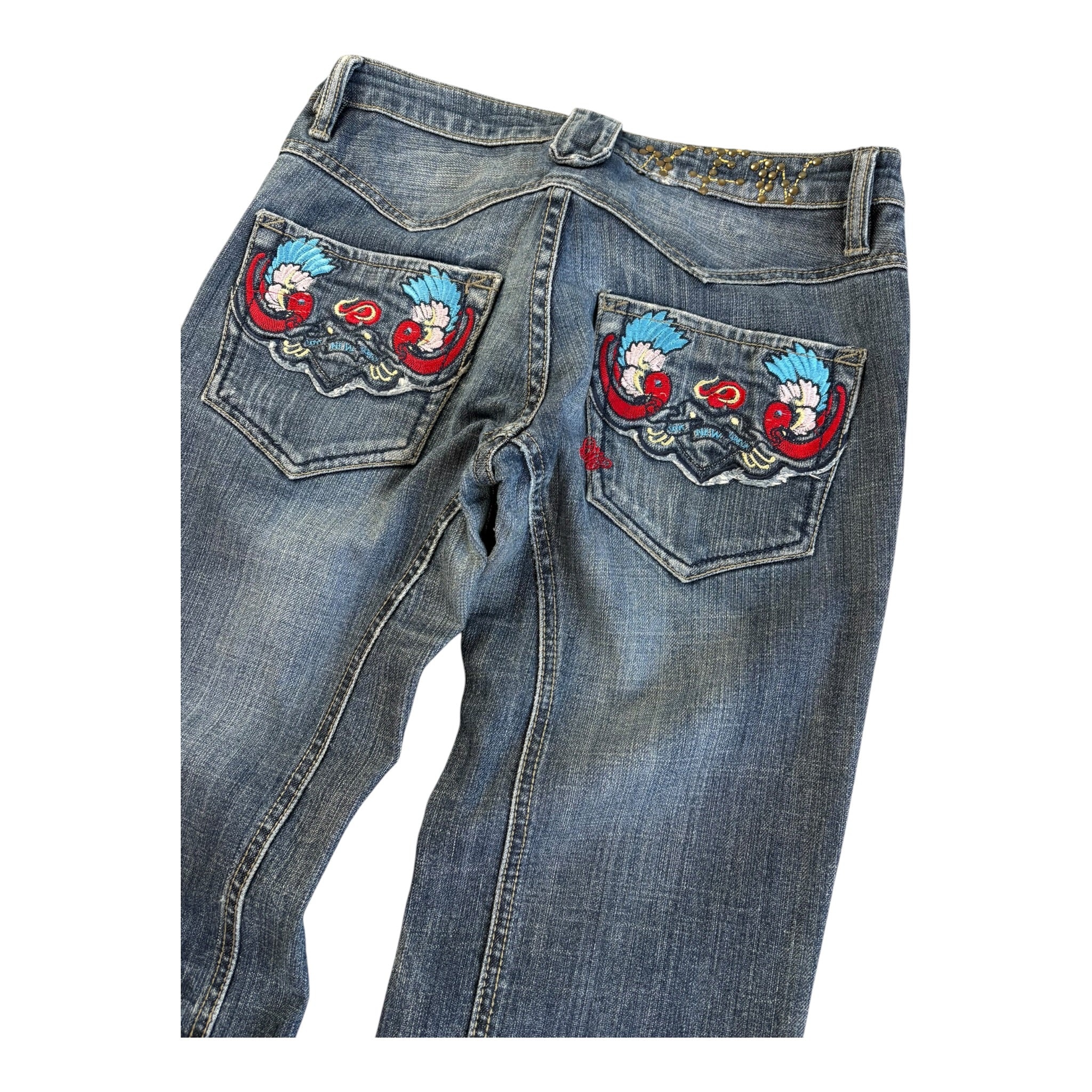 *Original* Y2K 2000s KBKDenim Japanese Jeans Flared Lowrise (29)