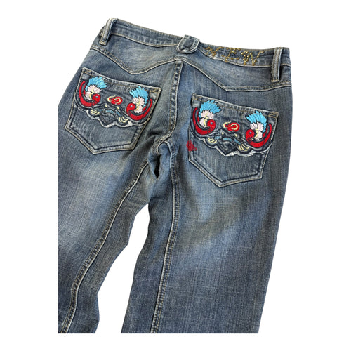 *Original* Y2K 2000s KBKDenim Japanese Jeans Flared Lowrise (29)