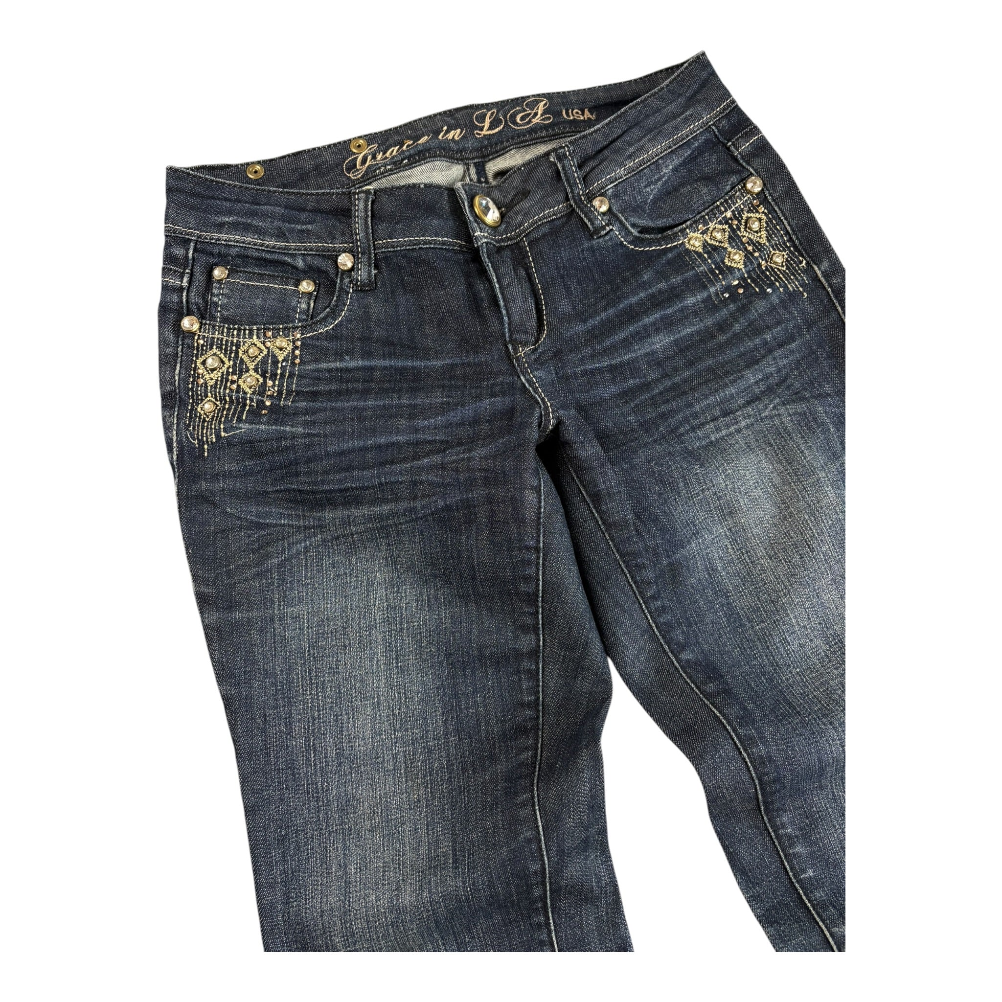 Vintage Grace in LA Jeans Lowrise Gold (28/S)