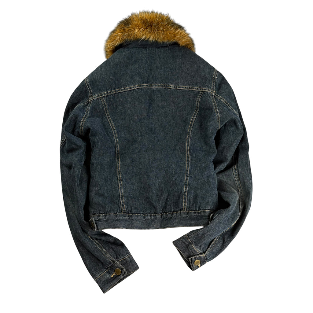 Vintage Y2K ICHI Faux Fur Jacket (M)