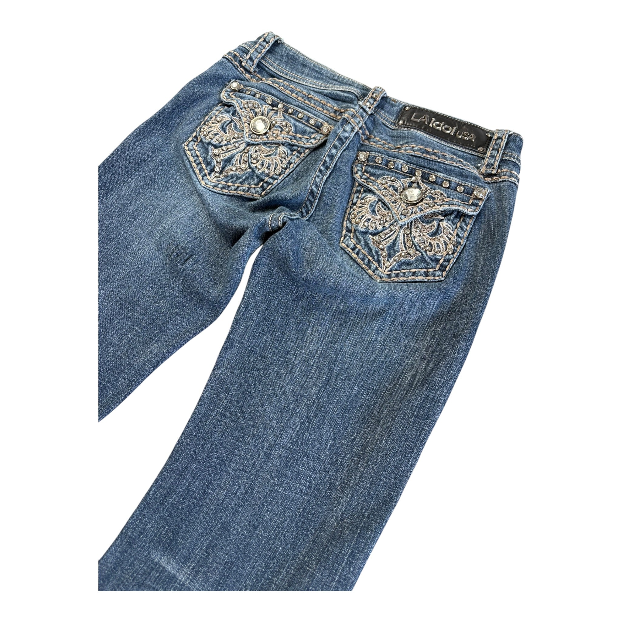 Vintage LA Idol USA Jeans Bootcut Super Lowrise (28)