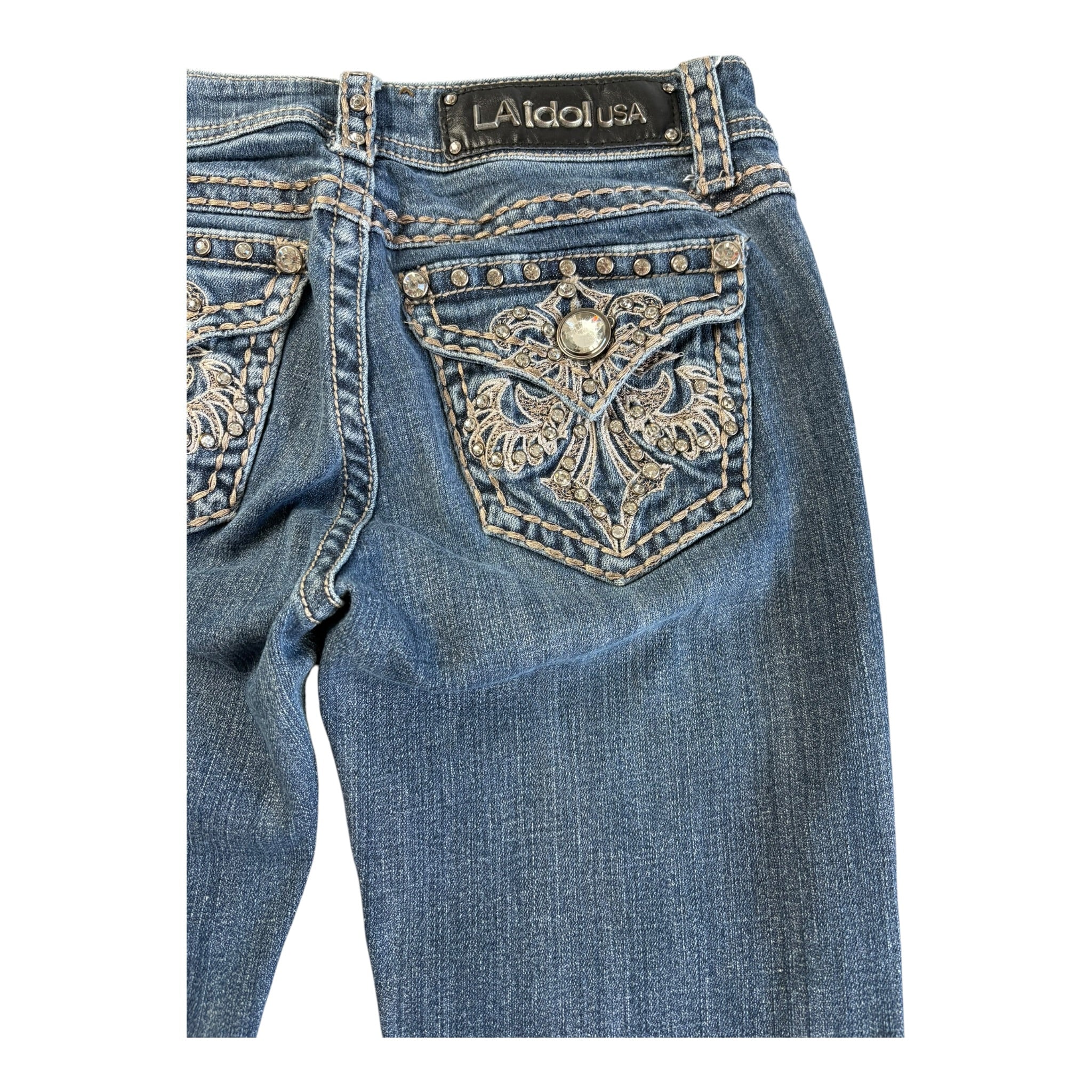 Vintage LA Idol USA Jeans Bootcut Super Lowrise (28)