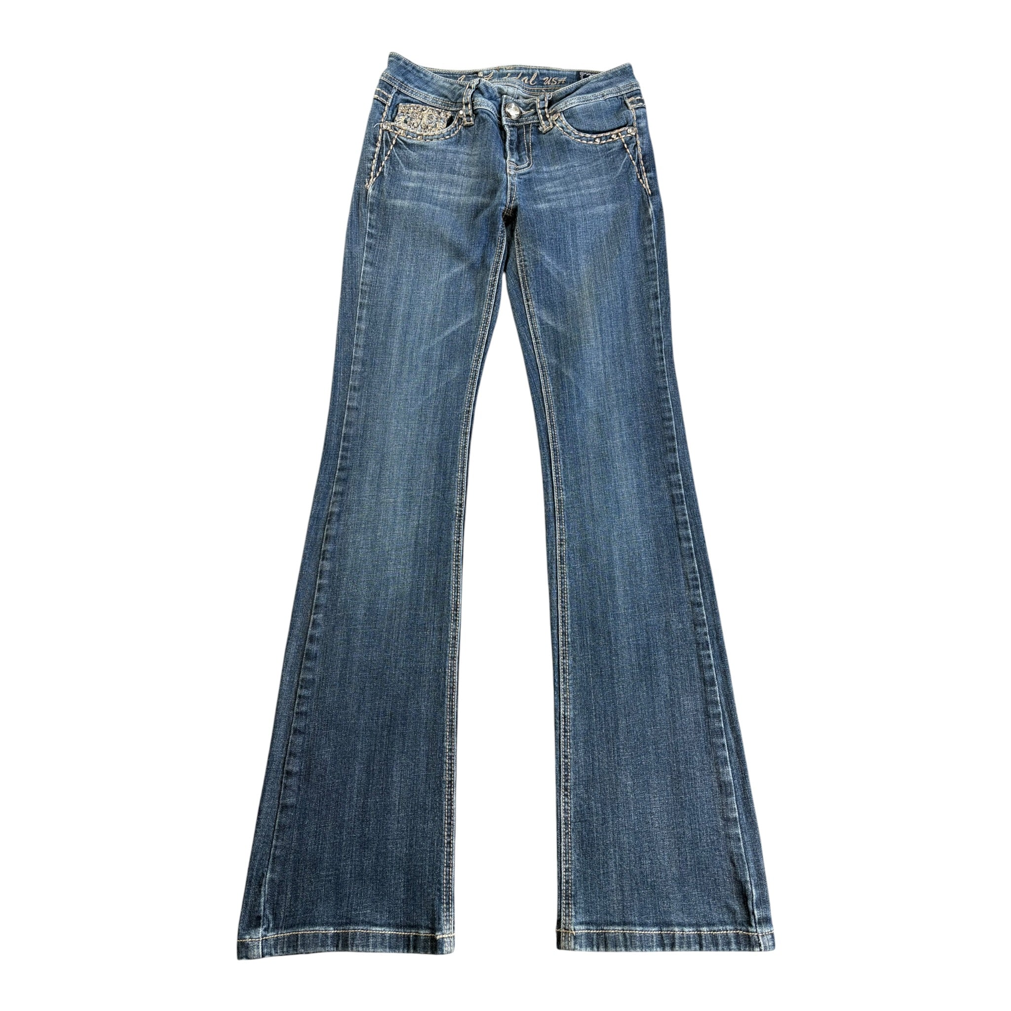 Vintage LA Idol USA Jeans Bootcut Super Lowrise (28)