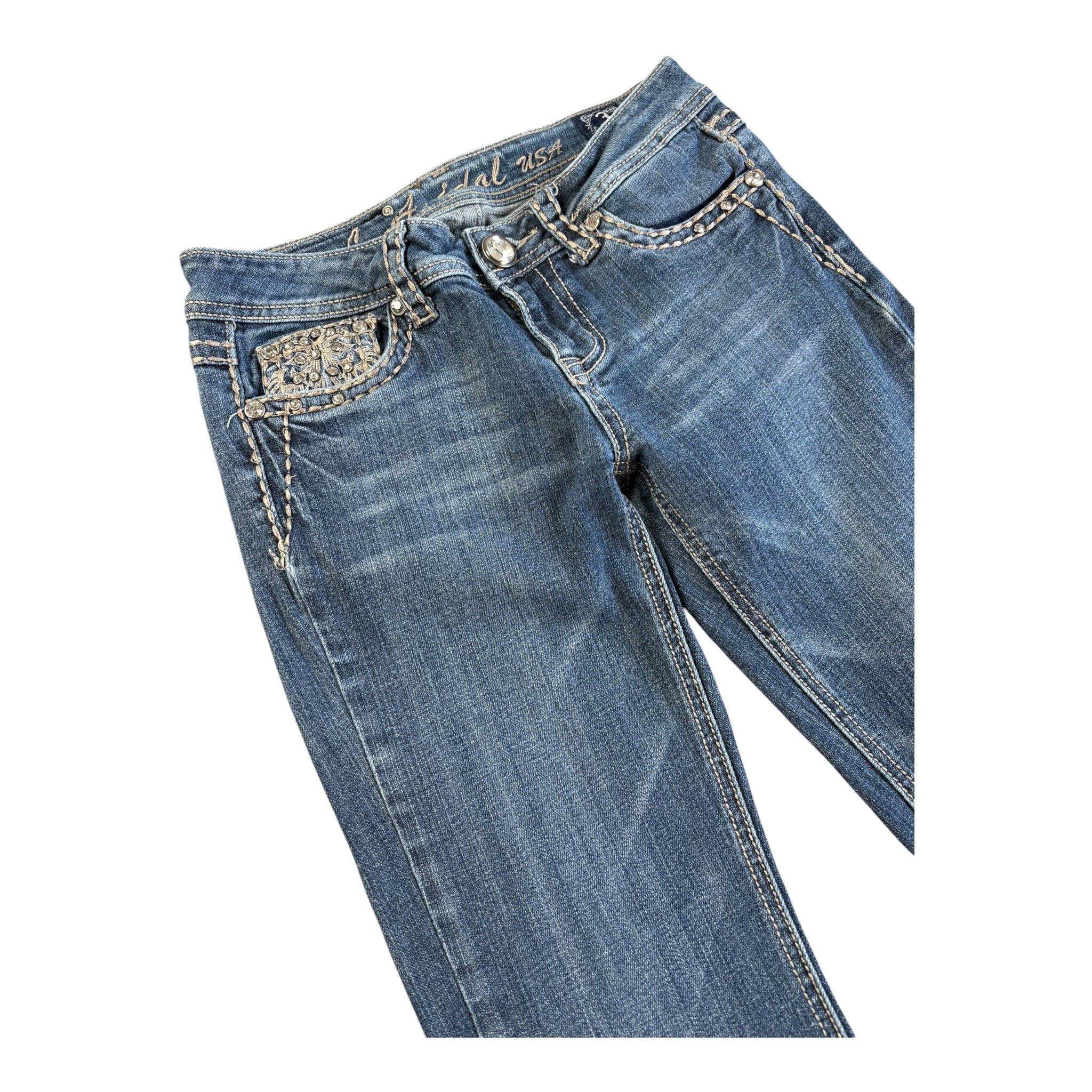 Vintage LA Idol USA Jeans Bootcut Super Lowrise (28)