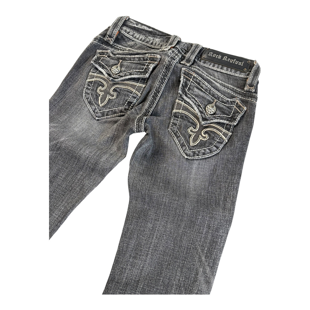 Vintage Rock Revival Jeans Christina Straight Lowrise (26)
