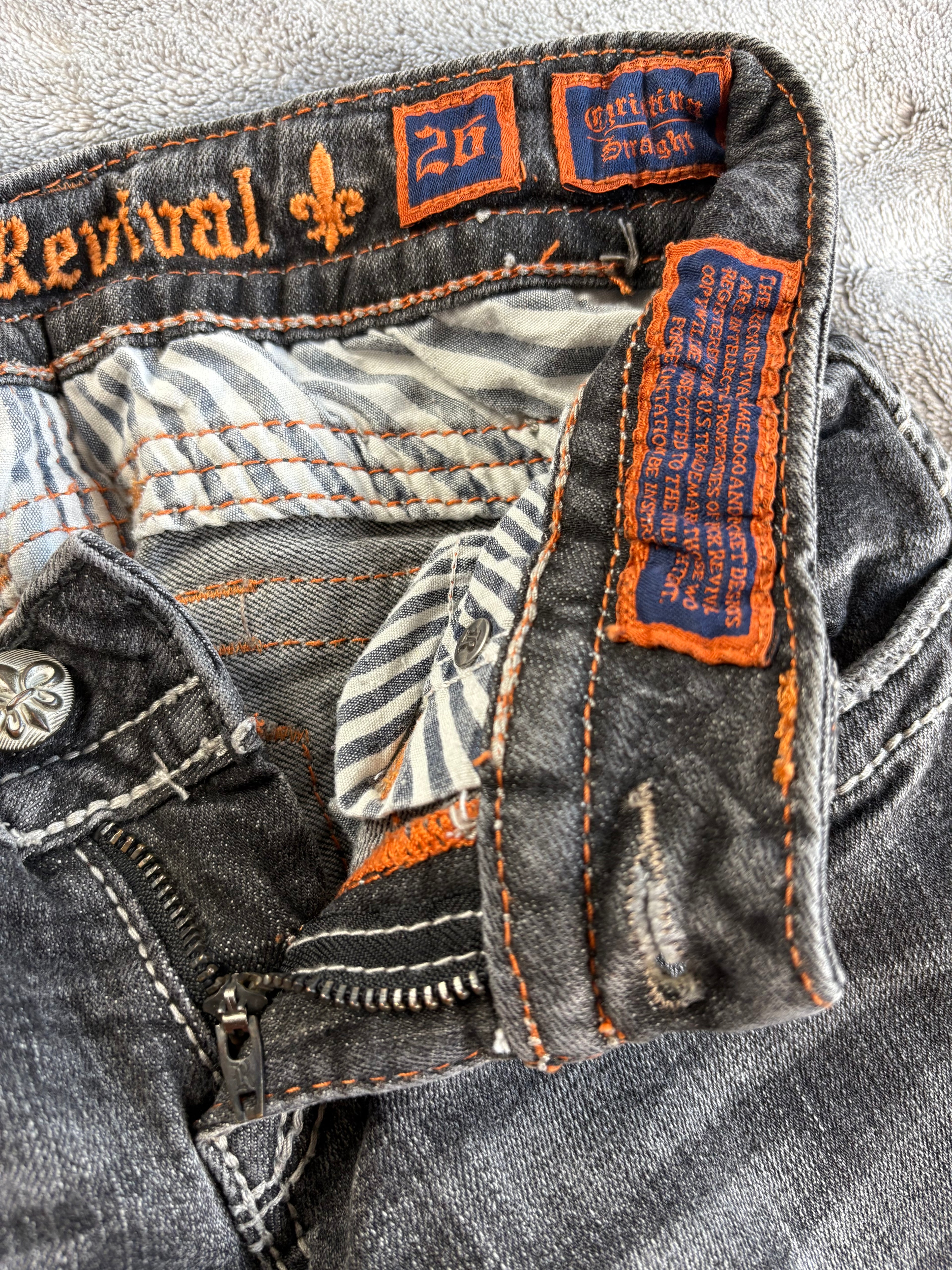 Vintage Rock Revival Jeans Christina Straight Lowrise (26)