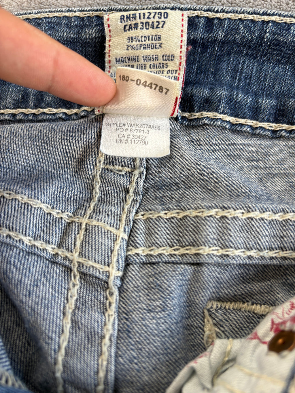Vintage True Religion Jeans Straight Super Lowrise (24)