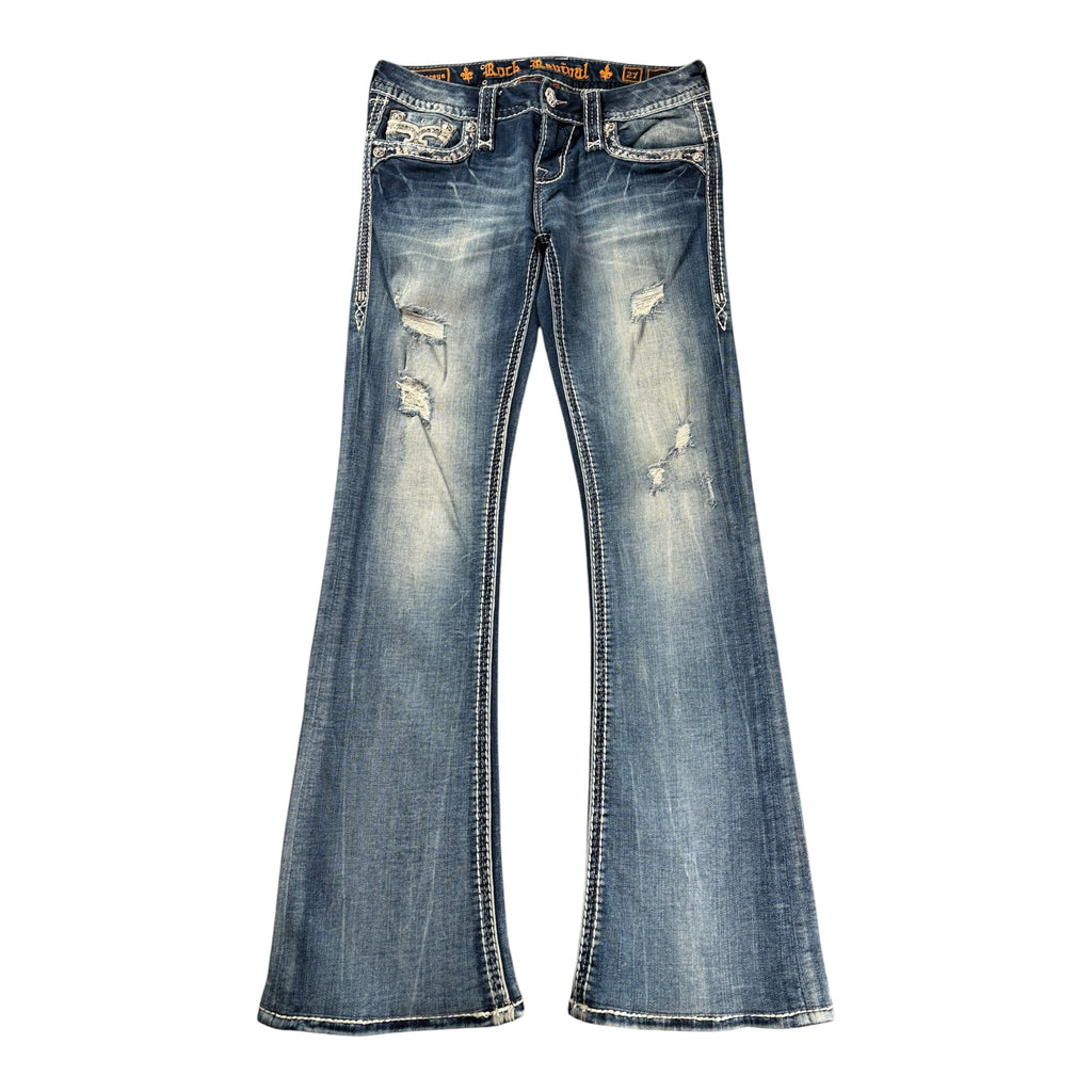 Vintage Rock Revival Jeans Staceya Bootcut Lowrise (27)