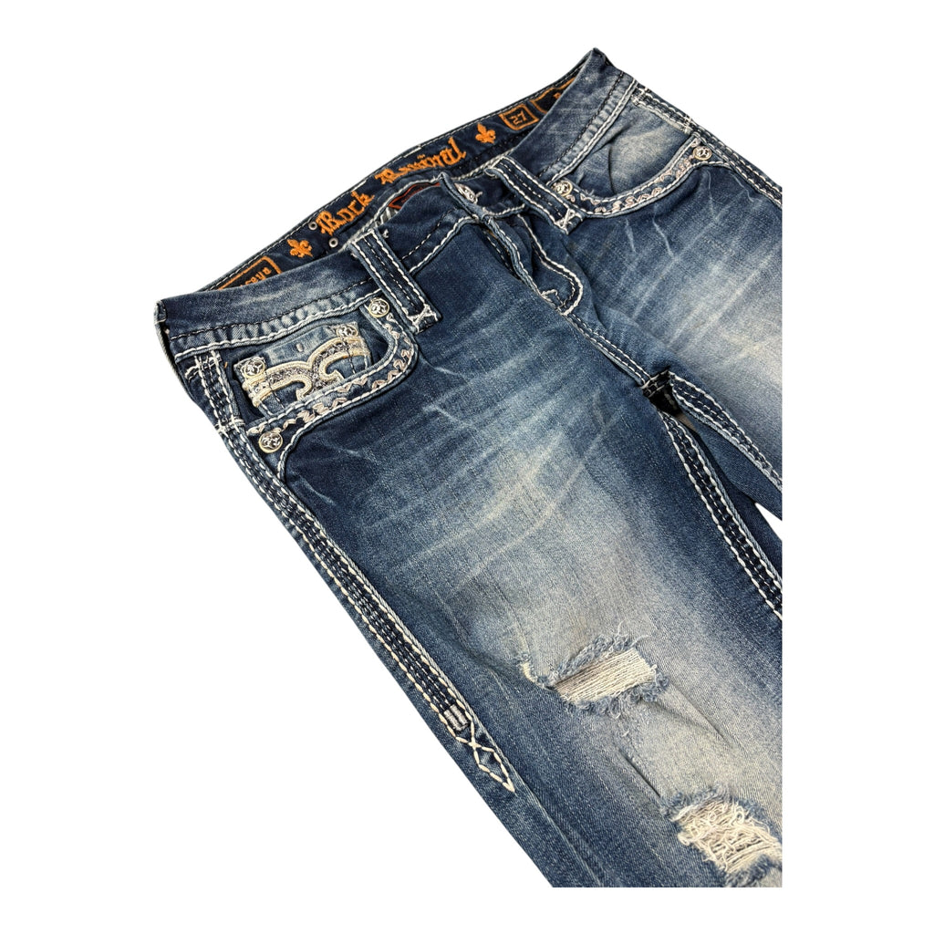 Vintage Rock Revival Jeans Staceya Bootcut Lowrise (27)