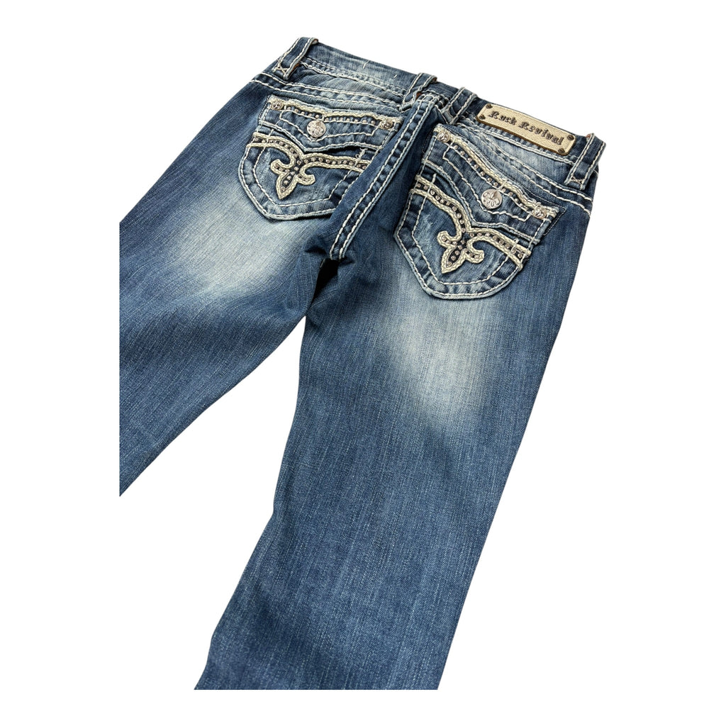 Vintage Rock Revival Jeans Bluebell Straight Lowrise (26)